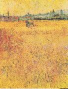 Vincent Van Gogh View from the Wheat Fields oil on canvas